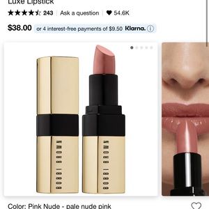 Bobbi Brown Luxe Lipstick Pink Nude